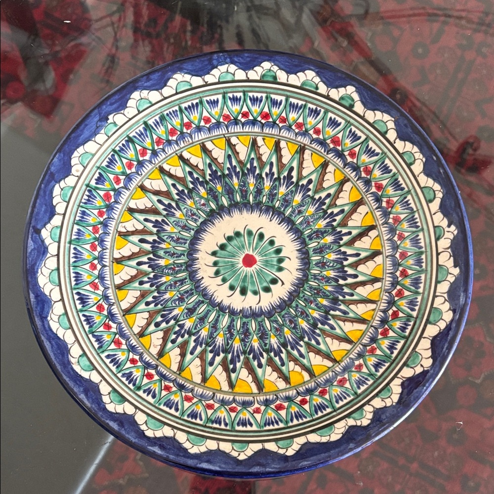 Source Unknown Multicolor Decorative Plate
